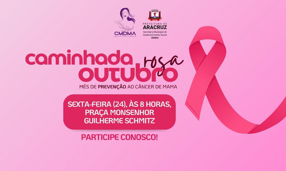 Caminhada “Outubro Rosa” reforça a importância da prevenção e do diagnóstico precoce do câncer de mama