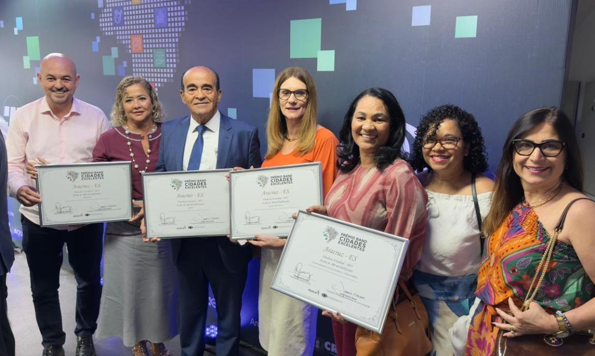 Aracruz é destaque no Prêmio Band Cidades Excelentes 2025 e reforça compromisso com uma gestão que transforma vidas