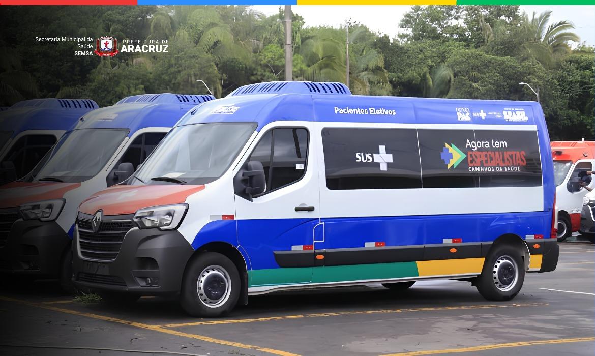 Saúde recebe van do Programa Agora Tem Especialistas e reforça transporte de pacientes