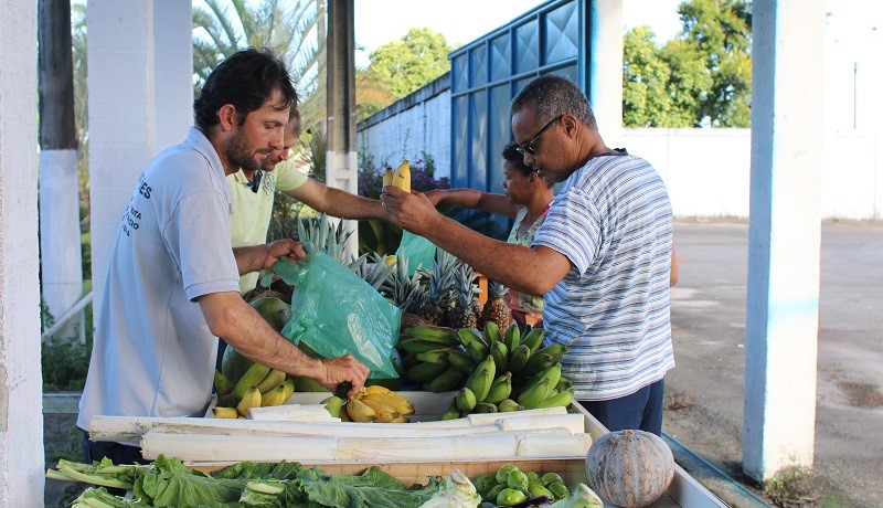 Alimentos mais frescos e saudáveis na Feirinha da Agricultura Familiar 